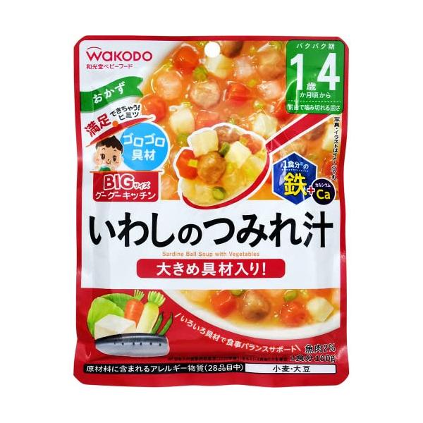 アサヒグループ食品 BIGグーグーキッチン いわしのつみれ汁 100g