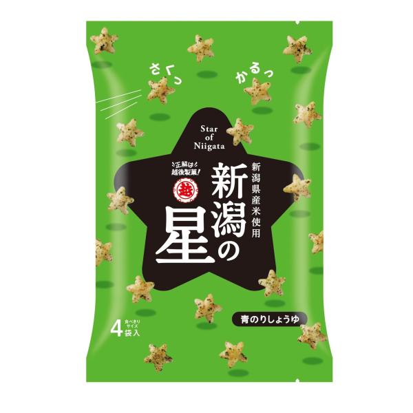 越後製菓 新潟の星 青のりしょうゆ 80g×6袋