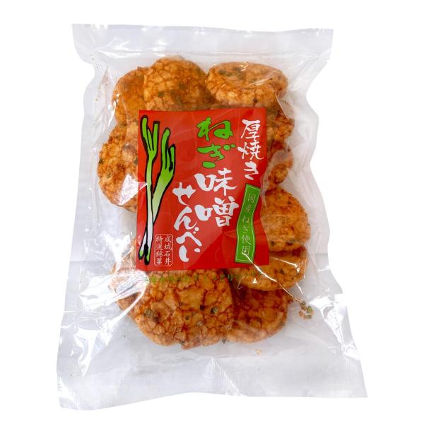 成城石井 厚焼きねぎ味噌せんべい 120g