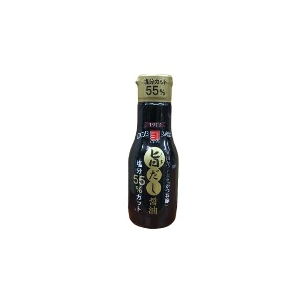 鹿児島の甘い醤油 かねよ 旨だし醤油 減塩 200ml 塩分55％カット かつおだし 納豆・冷奴・刺身・鳥刺しのタレにも最適 賞味期限約１年半