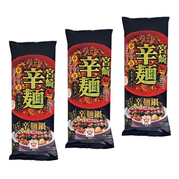 【お試しに】ヒガシフーズ 宮崎辛麺2人前 3袋入 ご当地
