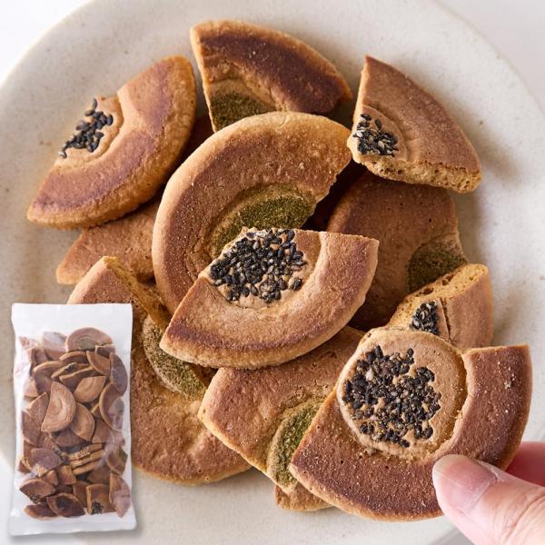 天然生活 無選別 かたやき割れ煎餅 (300g) 伊賀名物 手焼き お土産 和菓子 黒ごま 青のり ミックス かたい 煎餅 郷土菓子