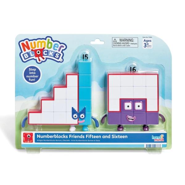 Numberblocks ナンバーブロックス フレンズ 15・16 キャラクター フィギュア 2ピース入り 3歳 97856 正規品
