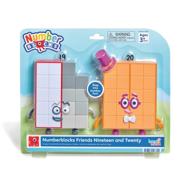 Numberblocks ナンバーブロックス フレンズ 19・20 キャラクター フィギュア 2ピース入り 3歳 97858 正規品