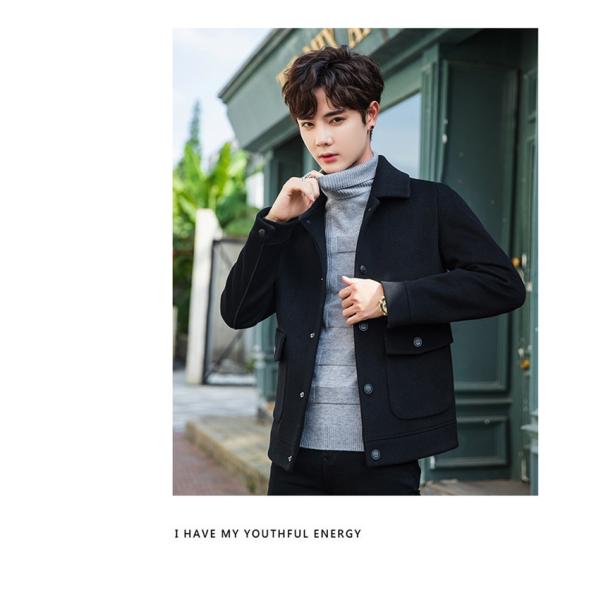 ピーコート Pコート メンズコート 秋冬 ラシャコート ショート丈コート