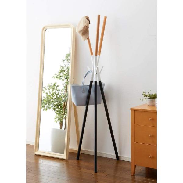 [サイズ] 約幅53×奥行50×高さ172cm[材　質] スチール、ビーチウッド[仕　様] 　全体耐荷重: 18kg　組み立て(工具付属)[生産国] 中国[送　料] 　送料無料/北海道は別途送料必要。　※梱包サイズの都合上、沖縄他離島地域へ...