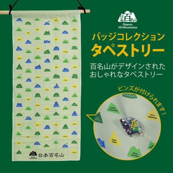 バッジコレクションタペストリー