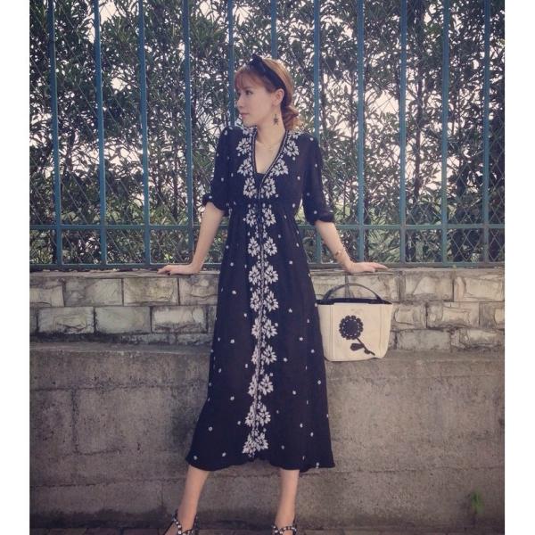 フラワーワンピース 花柄ワンピース ロングワンピース シンプル レディースワンピース 夏ワンピース 刺繍ワンピース Buyee Buyee Jasa Perwakilan Pembelian Barang Online Di Jepang