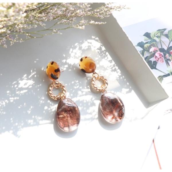 ピアス 大ぶりストーンピアス べっ甲風 大きめ 揺れるピアス レディースアクセサリー おしゃれ アクセント 送料無料 Buyee Buyee Japanischer Proxy Service Kaufen Sie Aus Japan