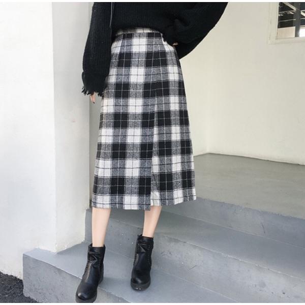 ミモレ丈チェックスカート ブロックチェック スカート ロング チェック柄 ボトムス 秋冬スカート シンプル トレンド Buyee Buyee Japanese Proxy Service Buy From Japan Bot Online