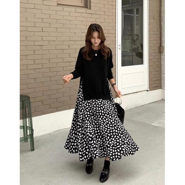 ニットワンピース ドッキングワンピース シフォンスカート ワンピース ロングワンピース スリット 着痩せ コーデいらず Buyee Buyee Japanese Proxy Service Buy From Japan Bot Online