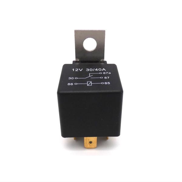 新品 汎用5極リレー（DC12V/40A）・カーセキュリティー（キーレスエントリー）連動トランクオープナー駆動用リレー等・カーセキュリティー（キーレスエントリー）の(-)外部出力使用時の制御用等・カーセキュリティー（キーレスエントリー）の極...