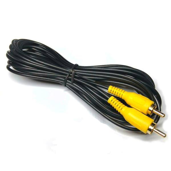 新品 金メッキ コンポジットRCA端子ビデオケーブル(映像ケーブル)5mナビゲーションやDVDプレーヤー等と車載モニターの接続等にビデオブースターへの入力、ビデオブースターからの出力等にシングルストレートケーブルRCAオス⇔RCAオスタイプ...