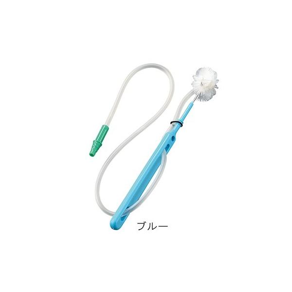 ■特徴喉の力が弱っていて、唾液や汚れが気管に入る心配のある方に適しています。安全なケアができるやわらかい柄です。■仕様色：ブルー材質：ワイヤー／ステンレス（SUS304）、毛材／ナイロン、柄部／PE（ポリエチレン）、チューブ／PVC（塩化ビ...