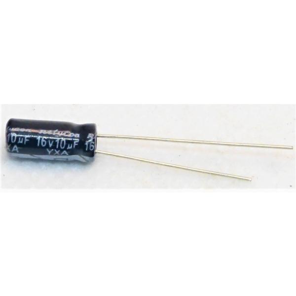 電解コンデンサ 16v 10μF 105°C 1個（16v 10uf） : かすかべでんき