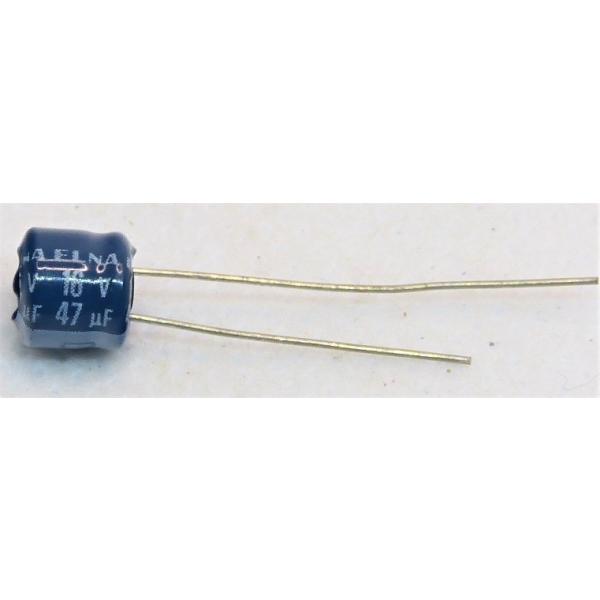 電解コンデンサ 16v 47μF 105°C 1個（16v 47uf） : かすかべでんき