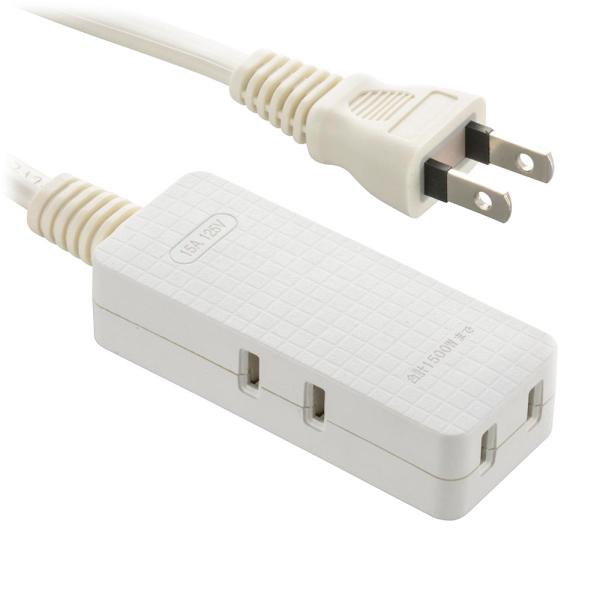 オーム電機 電源タップ3個口 1m HS-T31-PBT22 00-1591