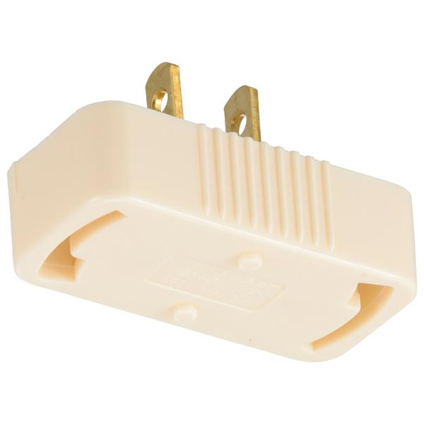 【 特 長 】● コンセントを引掛シーリングに変換できます【 仕 様 】■ 定格：6A-125V【ご注意】※ このプラグに照明器具等の重さがかからないようにしてください。※ 600ワット以下で使用してください。