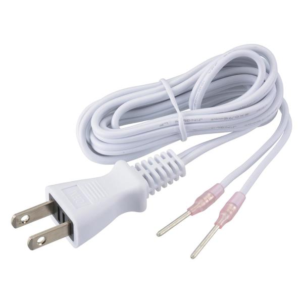 オーム電機 照明器具用プラグ付コード 1.5ｍ HS-ALC15-W 00-7064