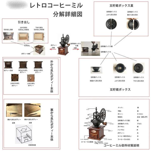 送料無料 コーヒーミル 手動 おしゃれ アンティーク調 レトロ Buyee Buyee Japanese Proxy Service Buy From Japan Bot Online