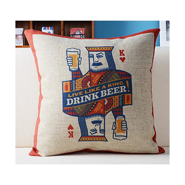 キング トランプ柄 インポート おしゃれ 北欧 クッション カバー 45x45cm Bz Bo017 Eiwaヤフー店 通販 Yahoo ショッピング