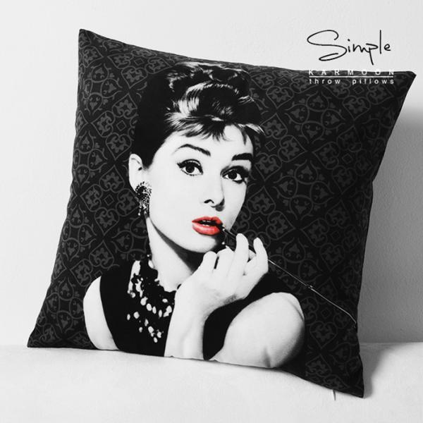 オードリー・ヘプバーン Audrey Hepburn おしゃれ 可愛い クッション