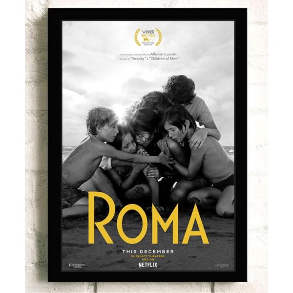 ROMA/ローマ 映画ポスター アートフレーム 壁掛け 額縁透明シート付 34X44cm