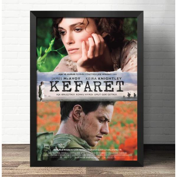 『つぐない』 Atonement 映画ポスター アートフレーム 立て掛け 壁掛け 額縁透明シート付 34X44cm