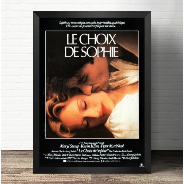 『ソフィーの選択』Le Choix de Sophie 映画ポスター 木枠 立て掛け 壁掛け 額縁透明シート付 34X44cm