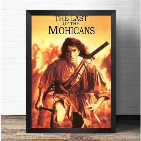 『ラスト・オブ・モヒカン』The Last of the Mohicans 映画ポスター 木枠 立て掛け 壁掛け 額縁透明シート付 34X44cm