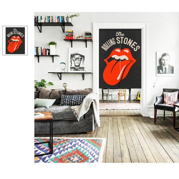 日曜日迄❣️The Rolling Stones／暖簾 タペストリー ストール等 暖簾（のれん）ザ・ローリング・ストーンズ ロックバンド インテリア