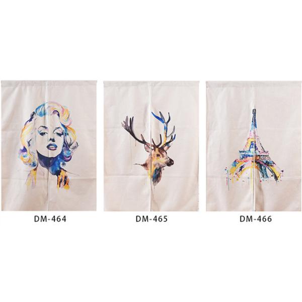 暖簾 のれん マリリン・モンロー エッフェル塔 インテリア