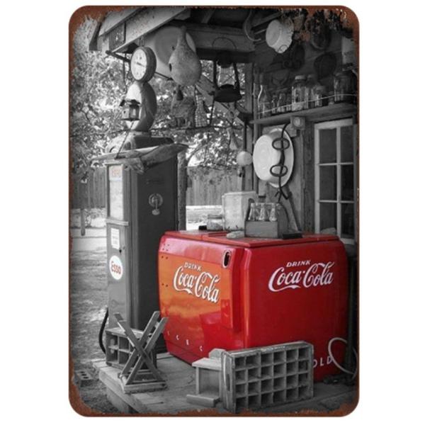 コカコーラ Coca-Cola USA アメリカ雑貨☆レトロ調☆アメリカンブリキ 