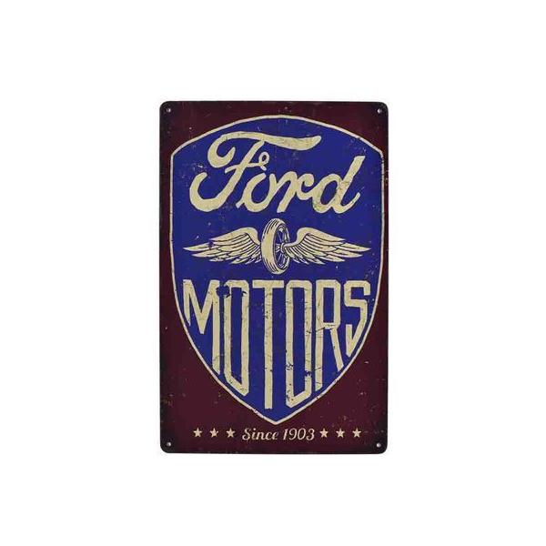 フォード Ford  車 レトロ調　メタルサイン　アメリカ雑貨　ブリキ看板/飾り/バー/レストラン/カフェ/喫茶店 　20cm*30cm