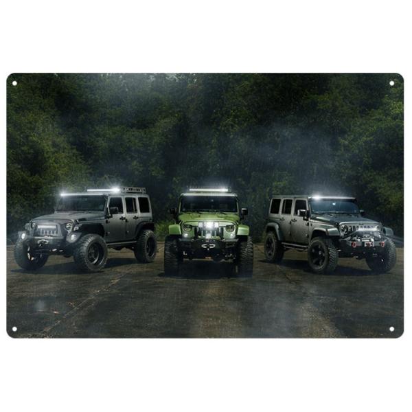 JEEP ジープ　メタルブリキ jeep ジープ メタルサイン インテリア アメリカ雑貨 ブリキ看板 バー