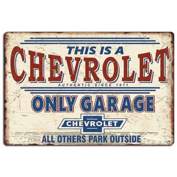 シボレー　Chevrolet 車★レトロ調★メタルサイン　アメリカンブリキ看板/飾り/バー/レストラン/カフェ/喫茶店 アメリカ雑貨　20cm*30cm