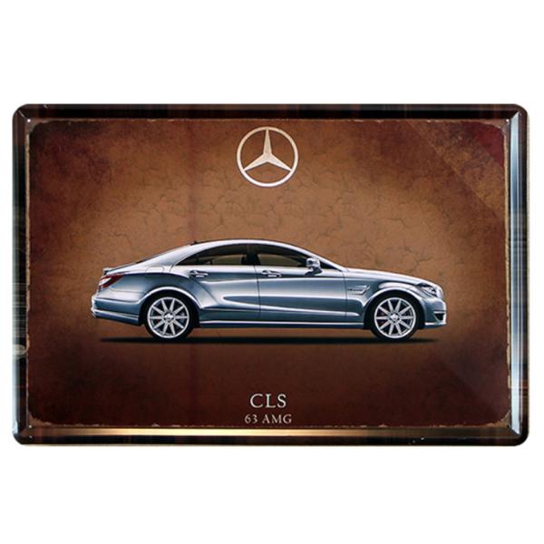 メルセデス・ベンツ CLS 63 AMG 車 ☆レトロ調☆メタルサイン