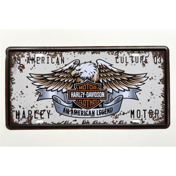 ハーレーダビッドソン ナンバープレート型 アメリカ雑貨 メタル