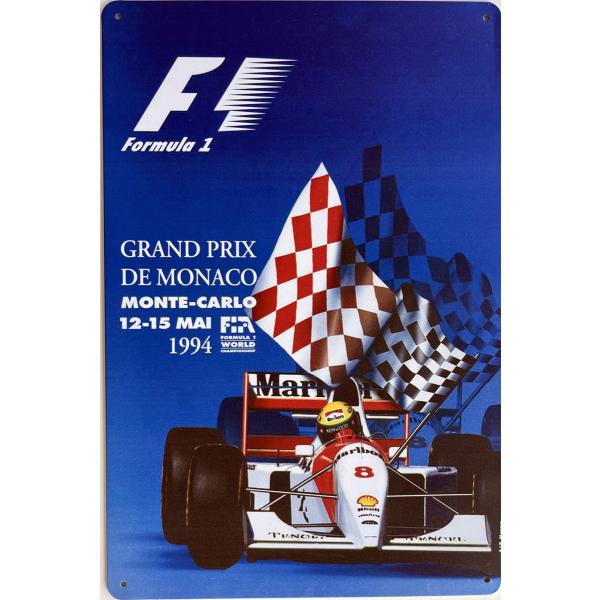 1994年F1世界選手権第4戦 モナコグランプリ ポスター メタル 1994年F1世界選手権第4戦 モナコグランプリ ポスター メタル