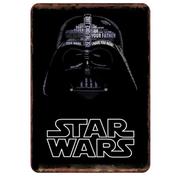 『スター・ウォーズ』Star Wars   ポスター アメリカ雑貨★レトロ調★メタルサイン　ブリキ看板/飾り/バー/レストラン/カフェ/喫茶店/20cm*30cm