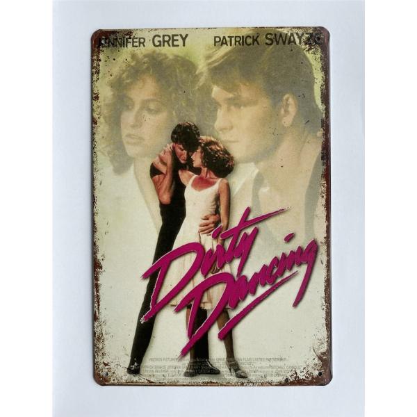 『ダーティ・ダンシング』Dirty Dancing 青春恋愛 映画ポスター アメリカ雑貨★レトロ調★メタルサイン ブリキ看板/飾り/バー/レストラン/カフェ/喫茶店