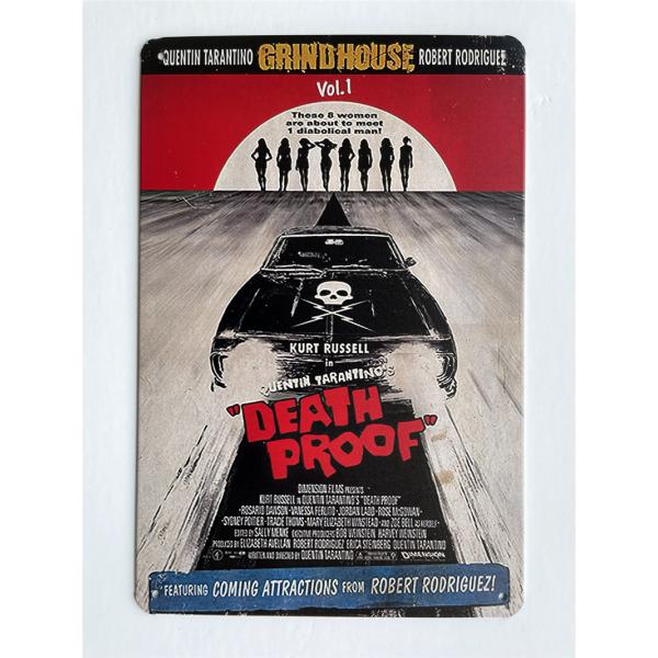 『デス・プルーフ in グラインドハウス』Death Proof 映画ポスター アメリカ雑貨 レトロ調 メタルサイン ブリキ看板 インテリア 20x30cm