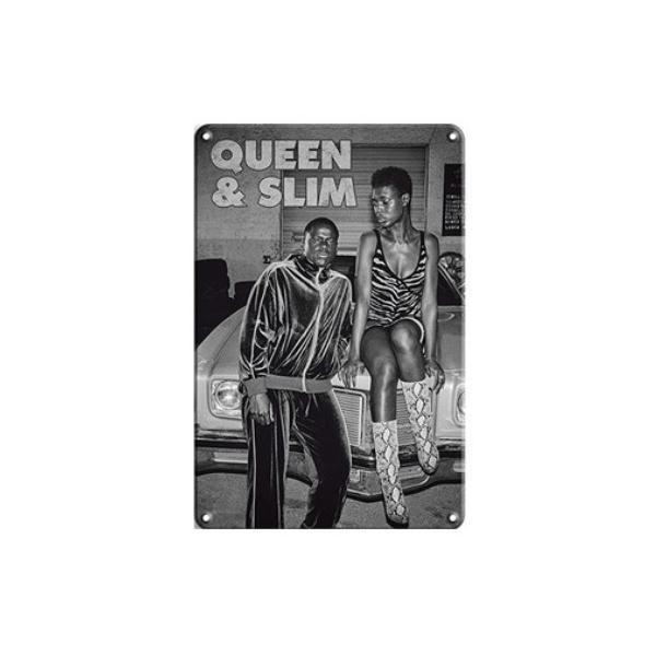 『クイーン&amp;スリム』 Queen &amp; Slim 映画ポスター アメリカ雑貨 レトロ調 メタルサイン ブリキ看板 インテリア 20x30cm