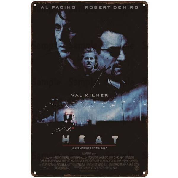 『ヒート』 Heat 映画ポスター アメリカ雑貨 レトロ調 メタルサイン ブリキ看板 インテリア 20x30cm