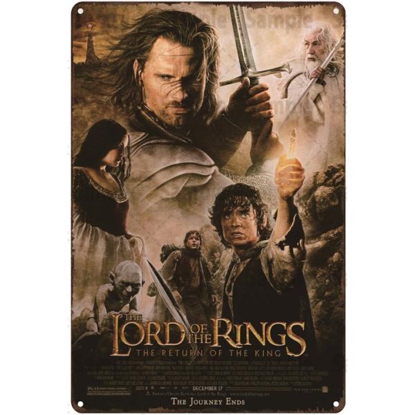 『ロード・オブ・ザ・リング』The Lord of the Rings 映画ポスター アメリカ雑貨 レトロ調 メタルサイン ブリキ看板 インテリア 20x30cm