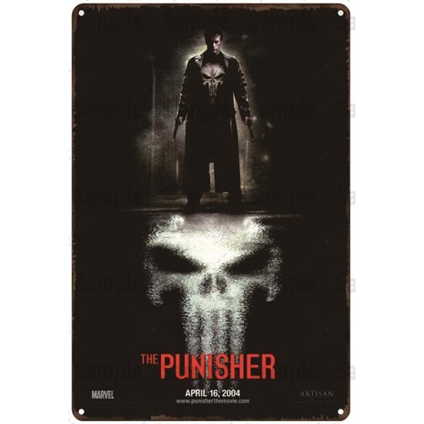 パニッシャー The Punisher 映画ポスター アメリカ雑貨 レトロ調 メタルサイン ブリキ看板 インテリア 20x30cm
