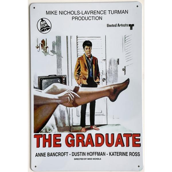 『卒業』The Graduate 映画ポスター アメリカ雑貨 レトロ調 メタルサイン ブリキ看板 インテリア 20x30cm