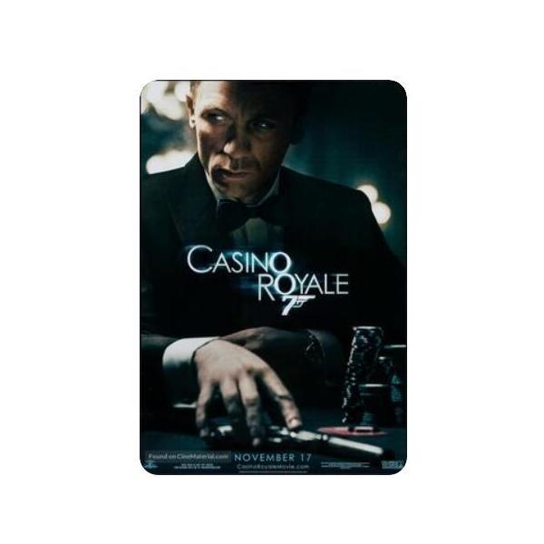 『007／カジノ・ロワイヤル』  映画ポスター　 アメリカ雑貨　メタルサイン　ブリキ看板　金属　インテリア　20x30cm