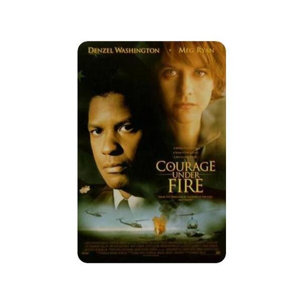 『戦火の勇気』Courage Under Fire 映画ポスター アメリカ雑貨 メタルサイン ブリキ看板 金属 インテリア 20x30cm