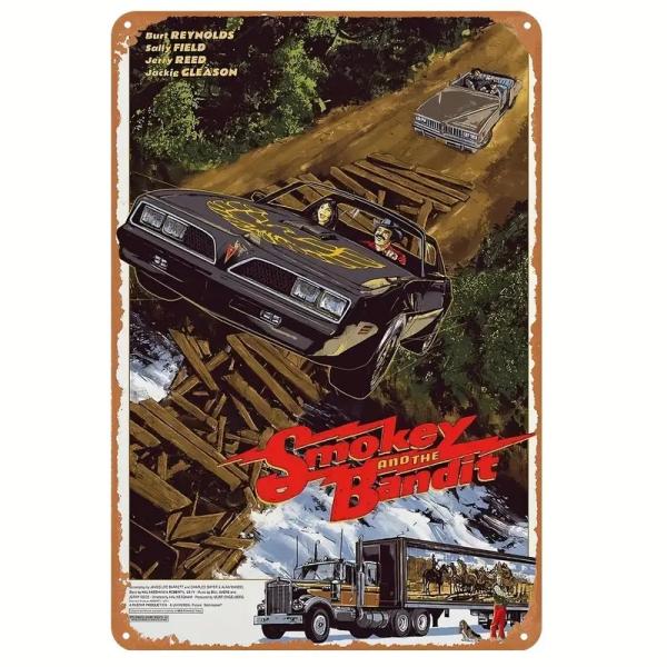 『トランザム7000』1977年映画　ポスター　 メタルサイン　ブリキ看板　金属　インテリア雑貨　お部屋　お店　バー　飾り物　20x30cm